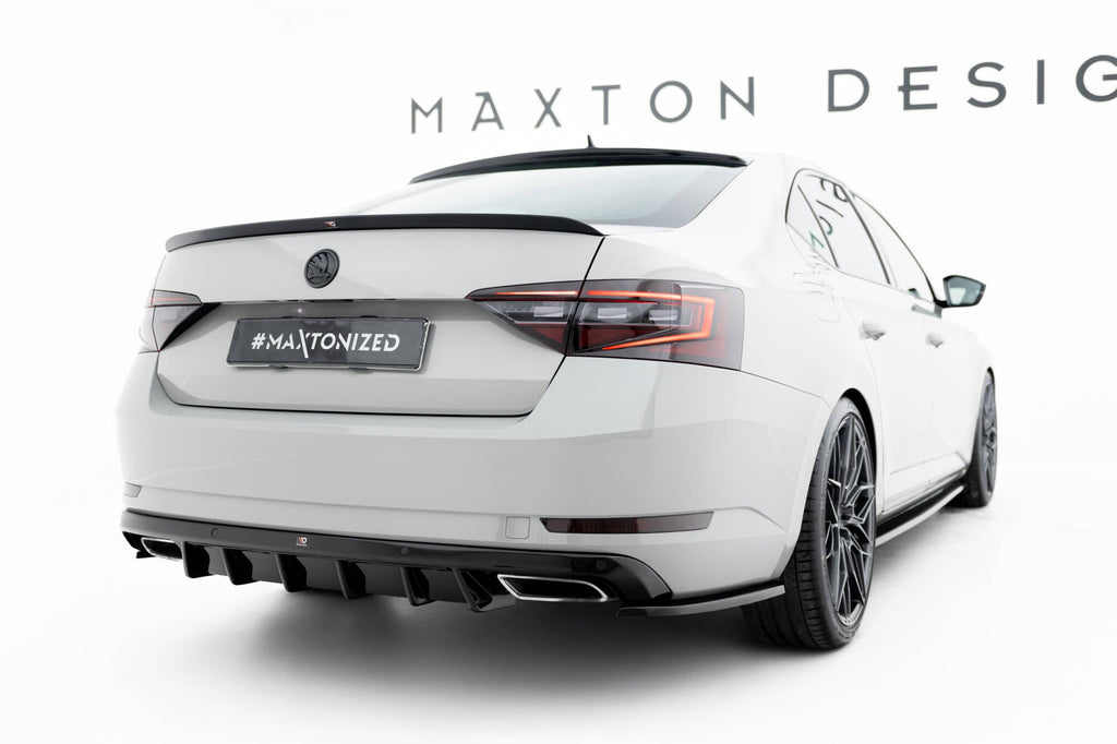 Maxton Design Splitters laterales traseros V.3 para Skoda Superb Liftback / Combi Mk3 - imagen 2