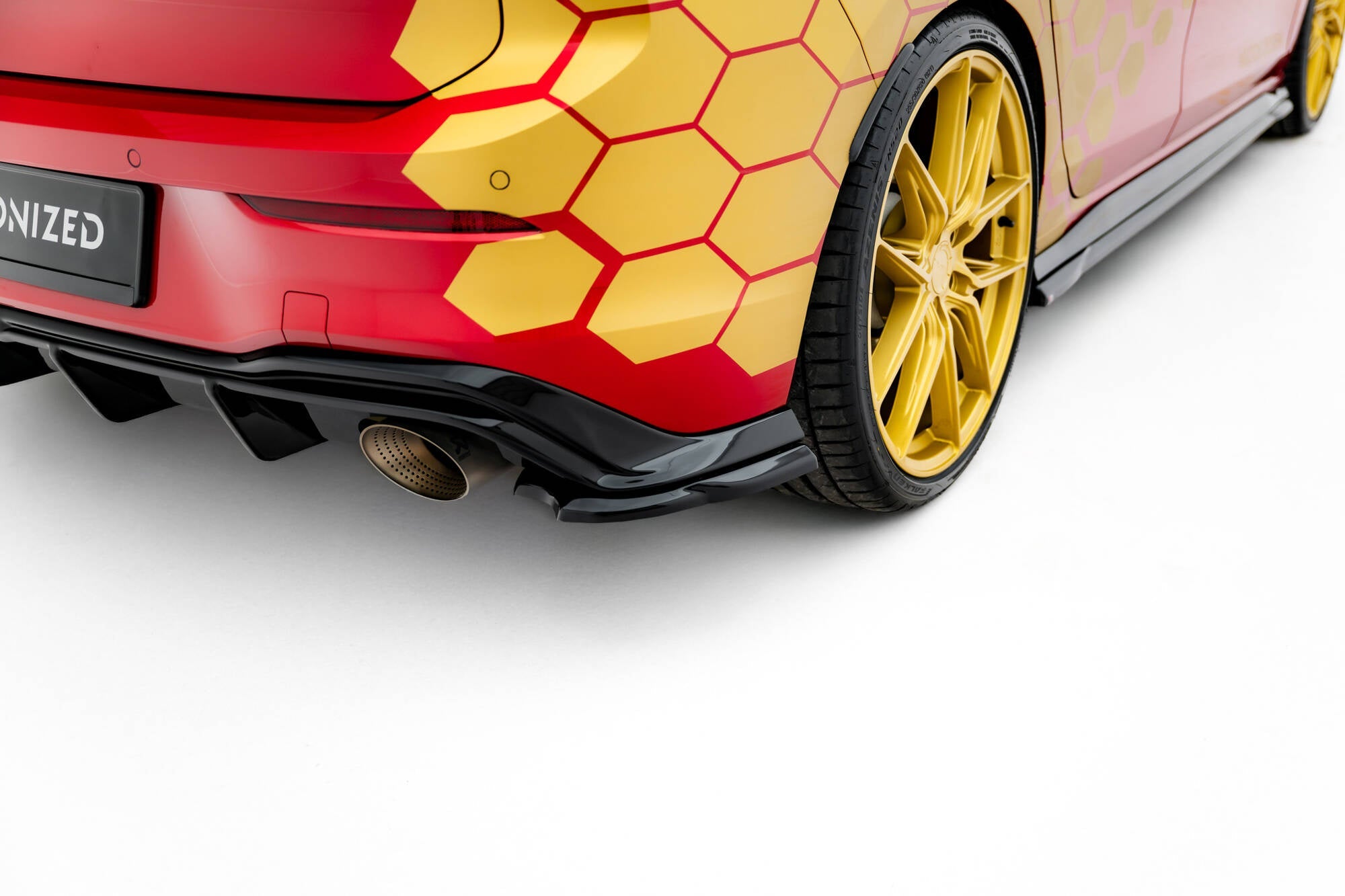 Maxton Design Splitters laterales traseros V.3 para Volkswagen Golf GTI Clubsport Mk8 Facelift - imagen 1