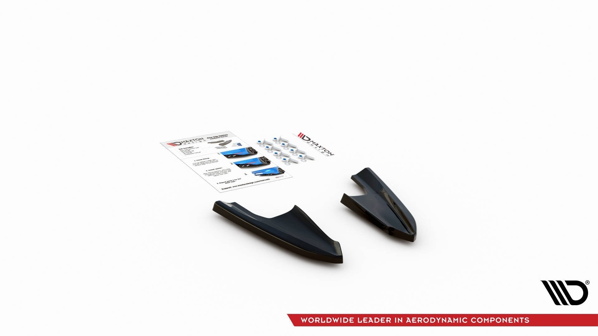 Maxton Design Splitters laterales traseros V.3 para Volkswagen Golf R Hatchback Mk8 para only with : VW-GO-8-R-RS1. - imagen 5