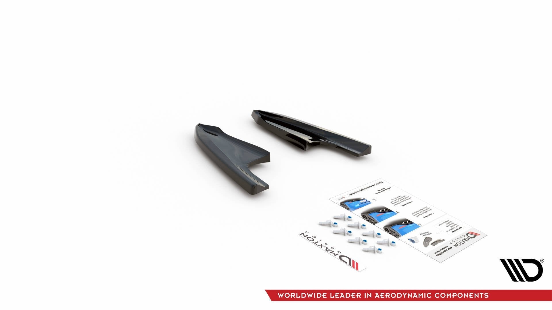 Maxton Design Splitters laterales traseros V.3 para Volkswagen Golf R Hatchback Mk8 para only with : VW-GO-8-R-RS1. - imagen 6