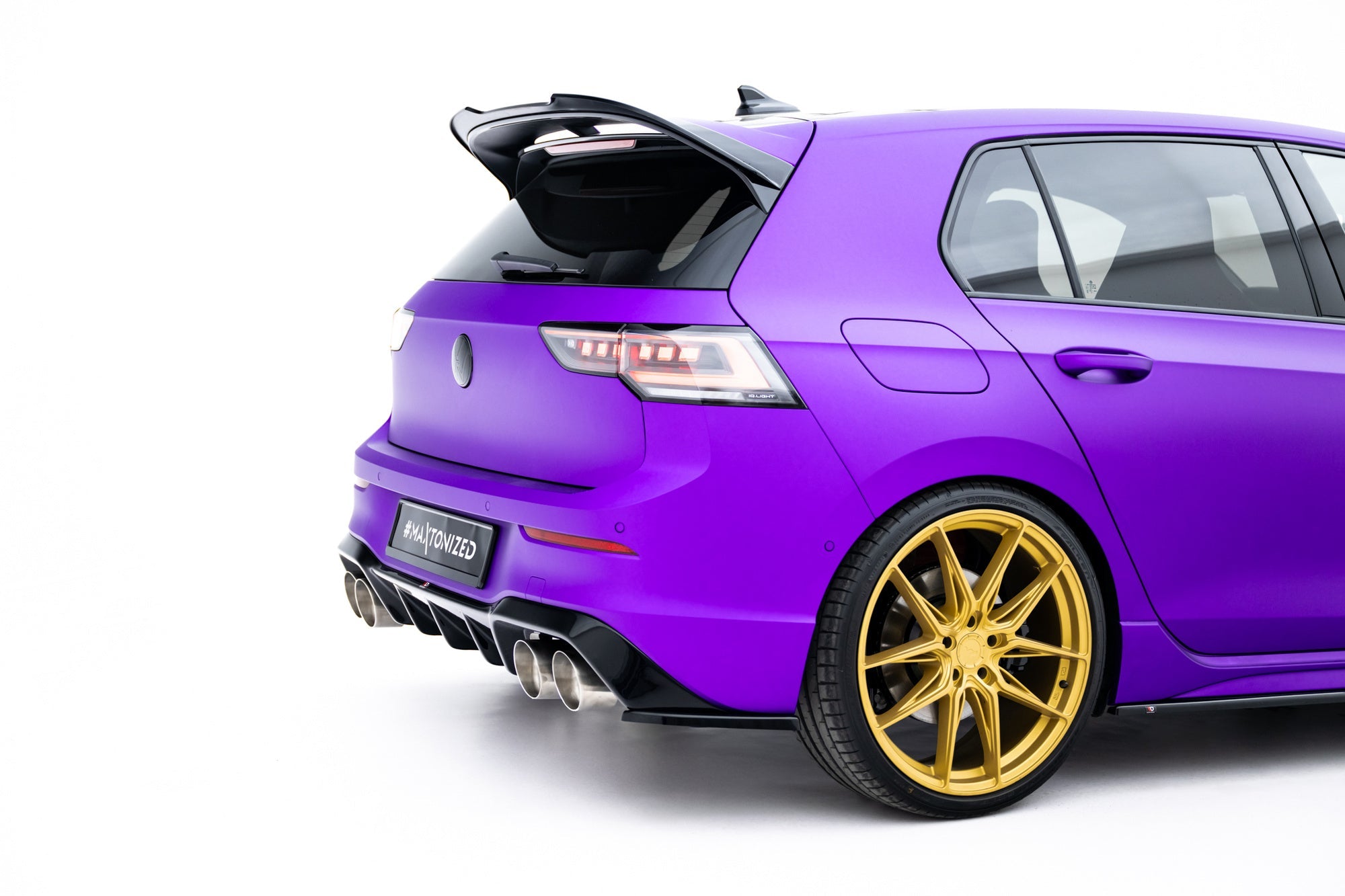 Maxton Design Splitters laterales traseros V.3 para Volkswagen Golf R Hatchback Mk8 Facelift para only with : VW-GO-8-R-RS1. - imagen 3