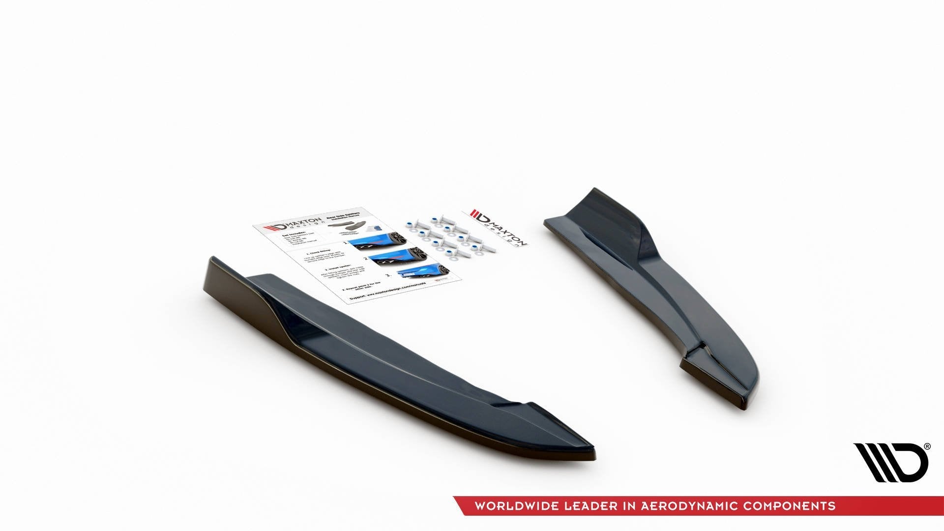 Maxton Design Splitters laterales traseros For V.4 (For Rear Valance V.1) para Ford Focus ST-Line Estate Mk4 - imagen 4