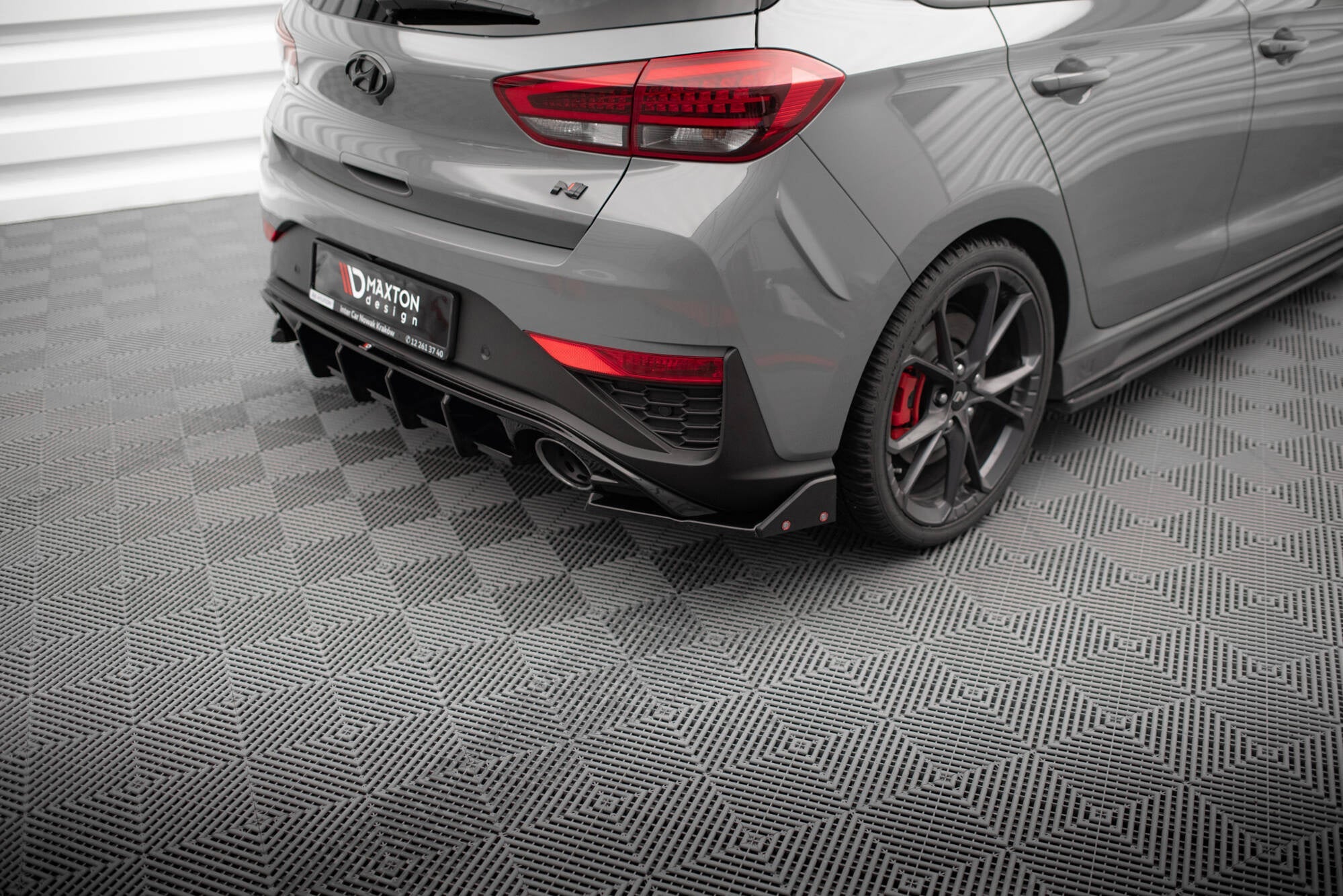 Maxton Design Splitters laterales traseros V.4 + Flaps para Hyundai I30 N Hatchback Mk3 Facelift - imagen 1