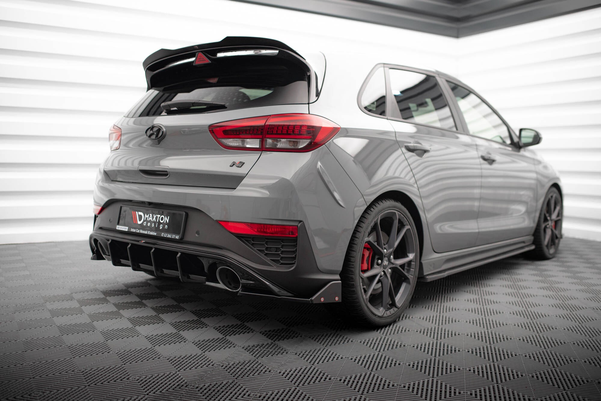 Maxton Design Splitters laterales traseros V.4 + Flaps para Hyundai I30 N Hatchback Mk3 Facelift - imagen 3