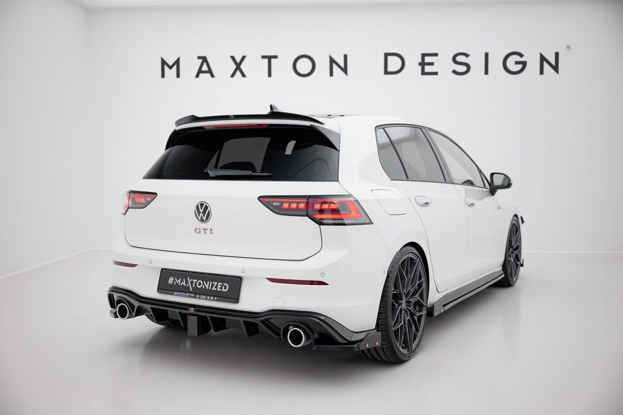 Maxton Design Splitters laterales traseros V.4 + Flaps para Volkswagen Golf GTI / GTE Mk8 para only with : VW-GO-8-GTI-RS2 - imagen 3