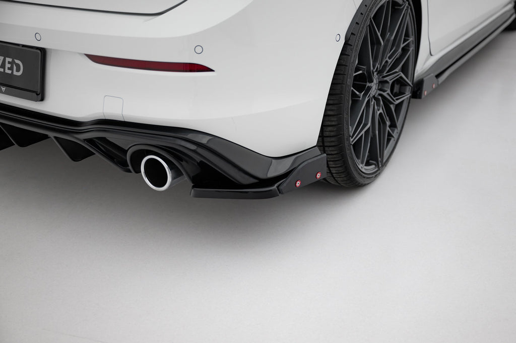 Maxton Design Splitters laterales traseros V.4 + Flaps para Volkswagen Golf GTI / GTE Mk8 para only with : VW-GO-8-GTI-RS2 - imagen 1