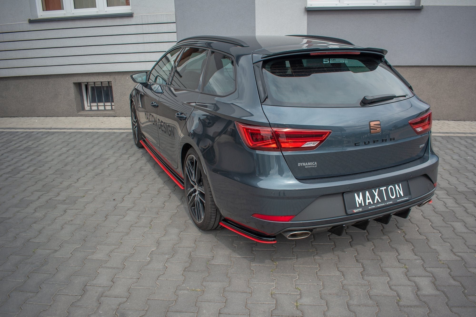 Maxton Design Splitters laterales traseros V.4 para Seat Leon Cupra Mk3 Facelift Sportstourer - imagen 2