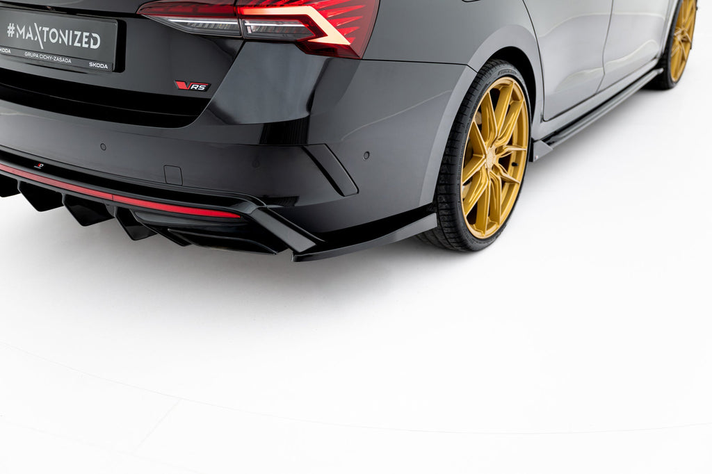 Maxton Design Splitters laterales traseros V.4 para Skoda Octavia RS Liftback / Combi Mk4 Facelift - imagen 2