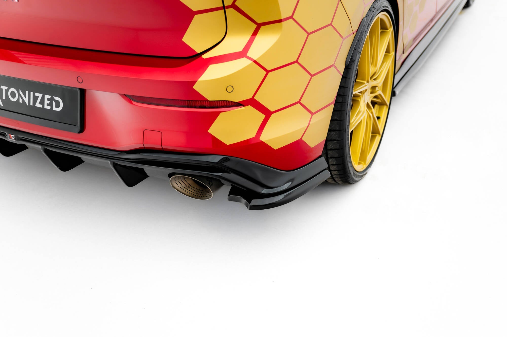 Maxton Design Splitters laterales traseros V.4 para Volkswagen Golf GTI Clubsport Mk8 Facelift - imagen 1