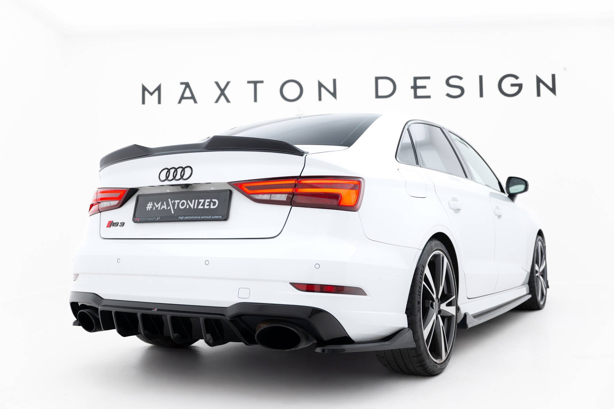 Maxton Design Splitters laterales traseros V.5 para Audi RS3 Sedan 8V Facelift - imagen 3
