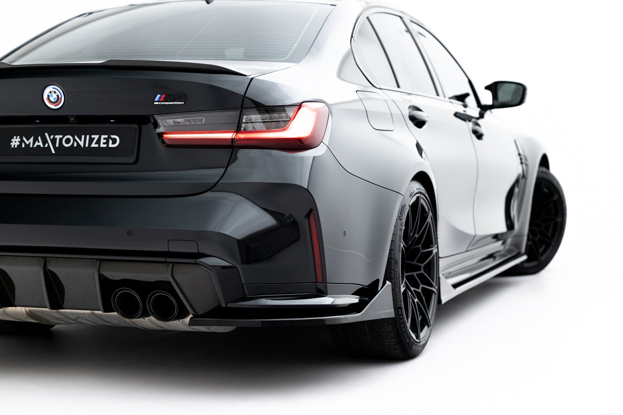 Maxton Design Splitters laterales traseros V.5 para BMW M3 Sedan / Touring G80 / G81 - imagen 3
