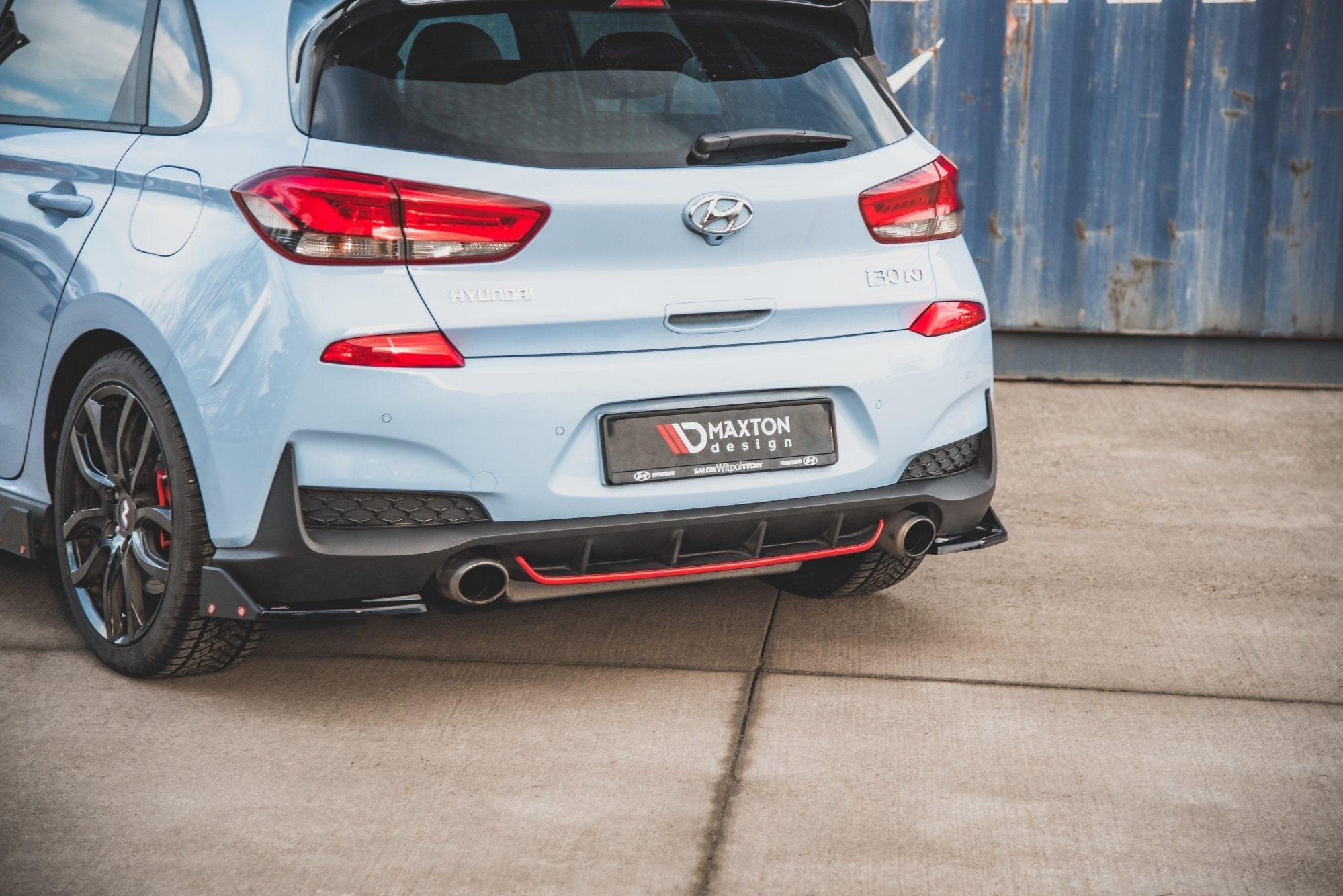 Maxton Design Splitters laterales traseros V.6 + Flaps para Hyundai I30 N Mk3 Hatchback - imagen 4
