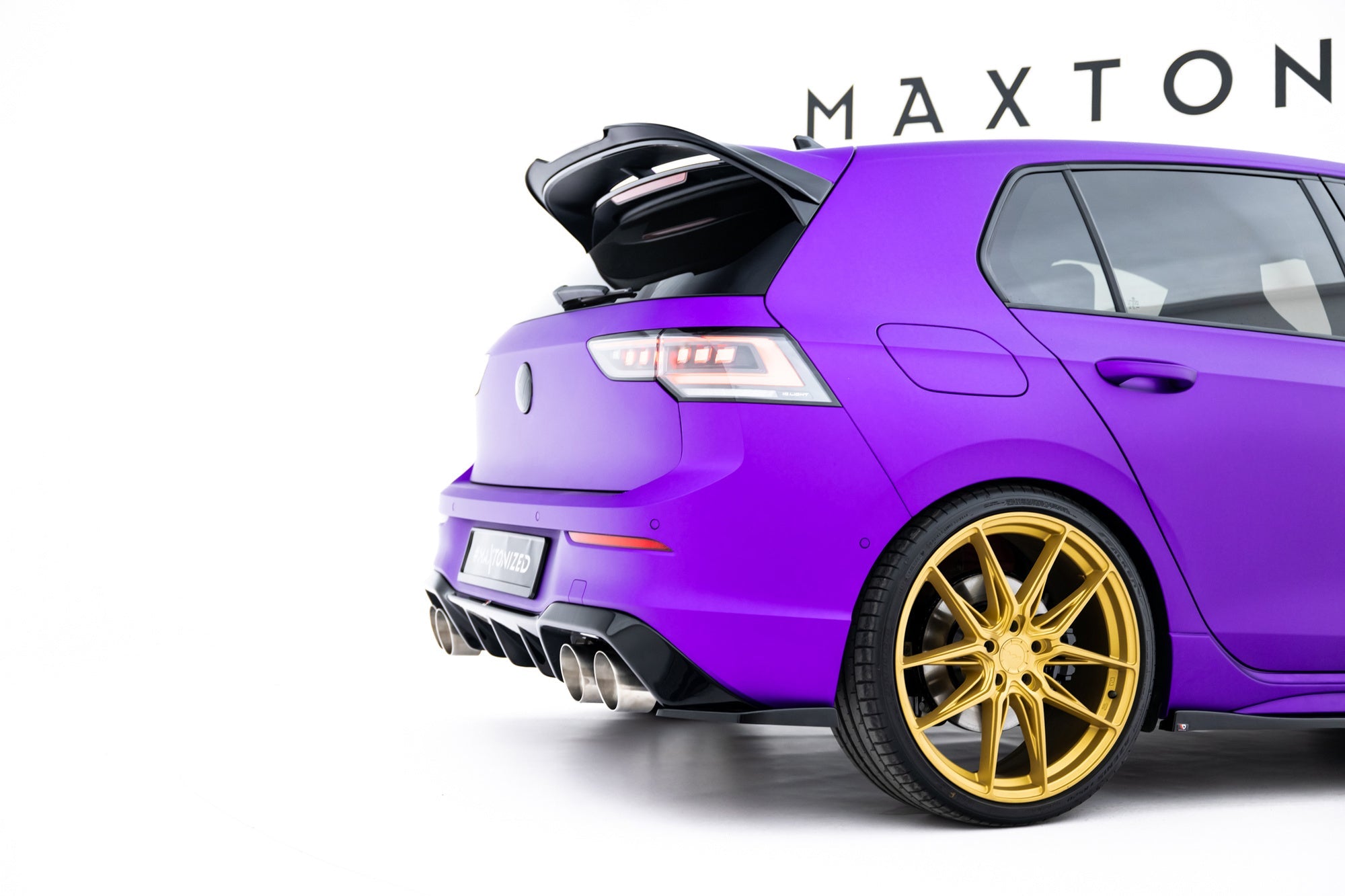 Maxton Design Splitters laterales traseros V.6 para Volkswagen Golf R Hatchback Mk8 Facelift - imagen 2