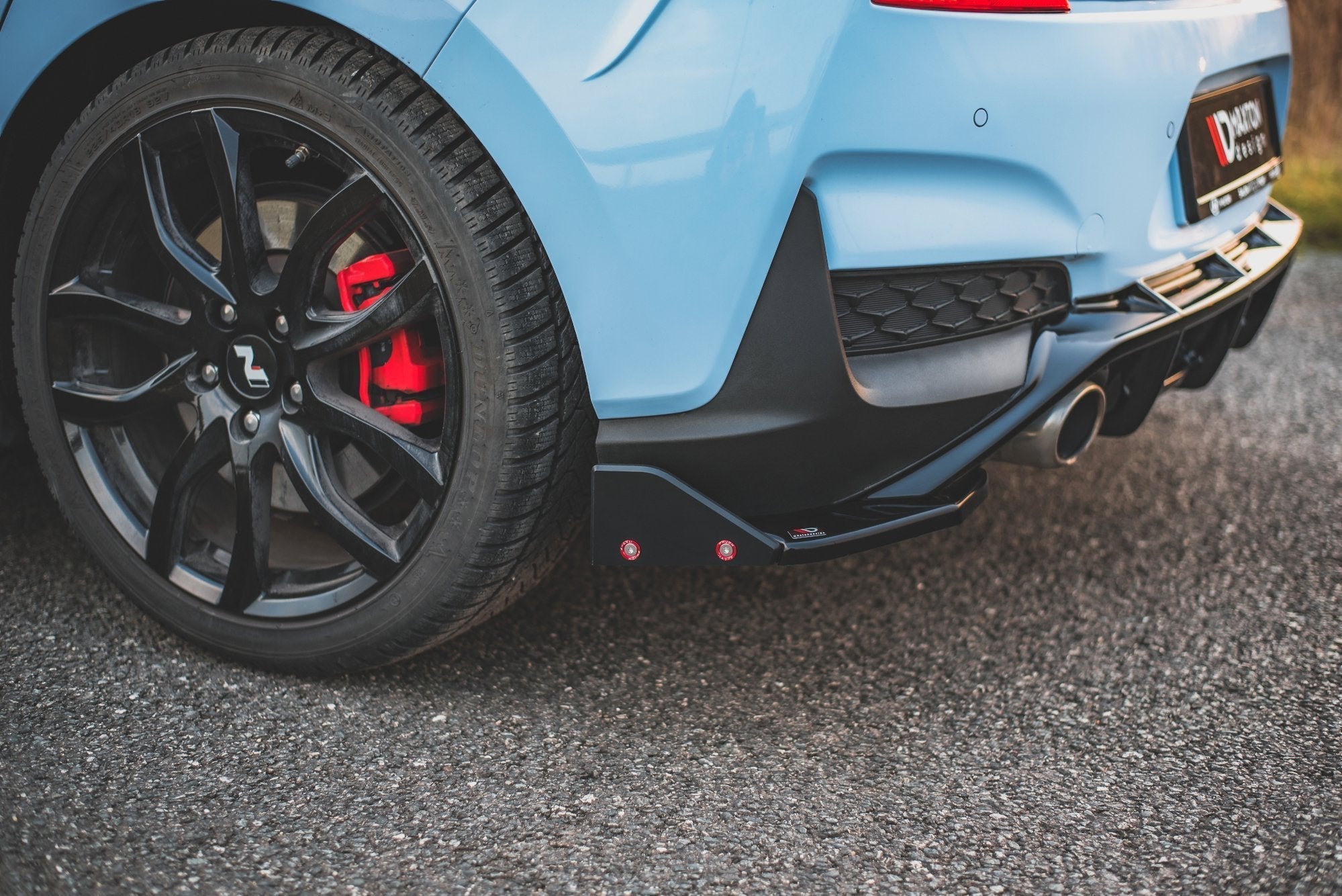 Maxton Design Splitters laterales traseros V.7 + Flaps para Hyundai I30 N Mk3 Hatchback - imagen 1