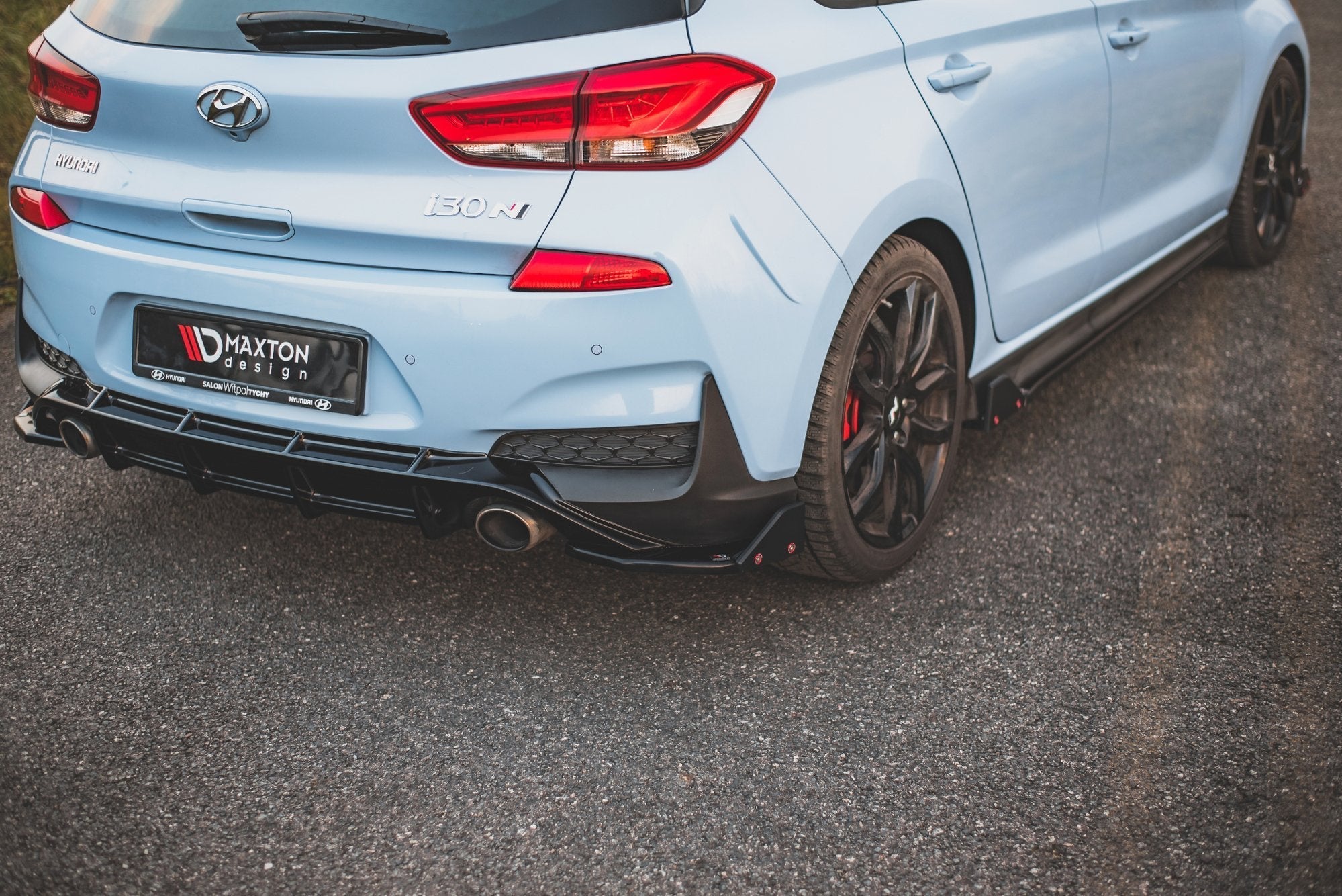 Maxton Design Splitters laterales traseros V.7 + Flaps para Hyundai I30 N Mk3 Hatchback - imagen 3