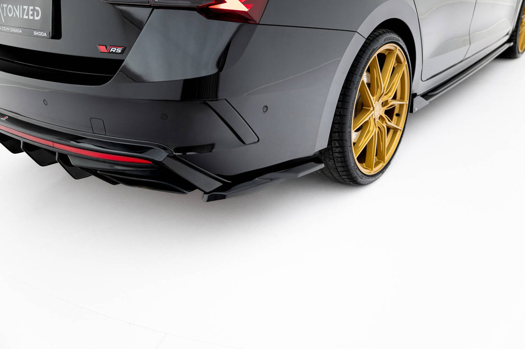 Maxton Design Splitters laterales traseros V.7 para Skoda Octavia RS Liftback / Combi Mk4 Facelift - imagen 2