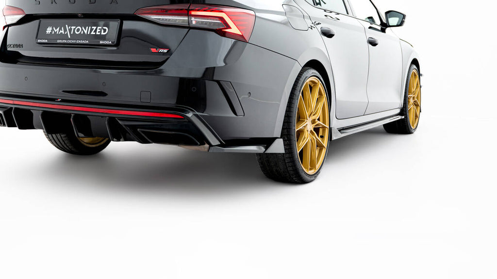 Maxton Design Splitters laterales traseros V.8 para Skoda Octavia RS Liftback / Combi Mk4 - imagen 1