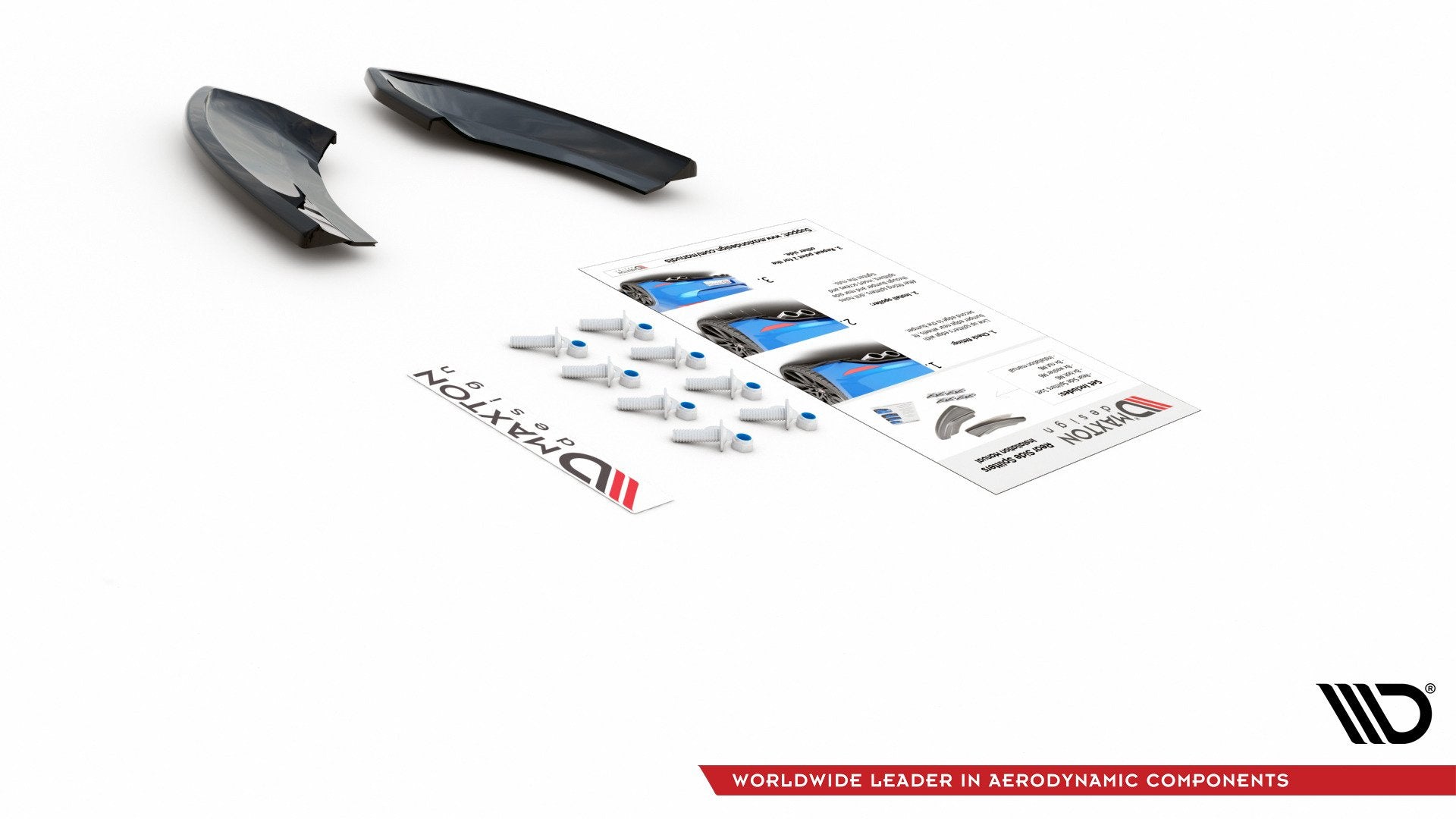 Maxton Design Splitters laterales traseros para Volkswagen Golf Mk7 GTI TCR - imagen 8