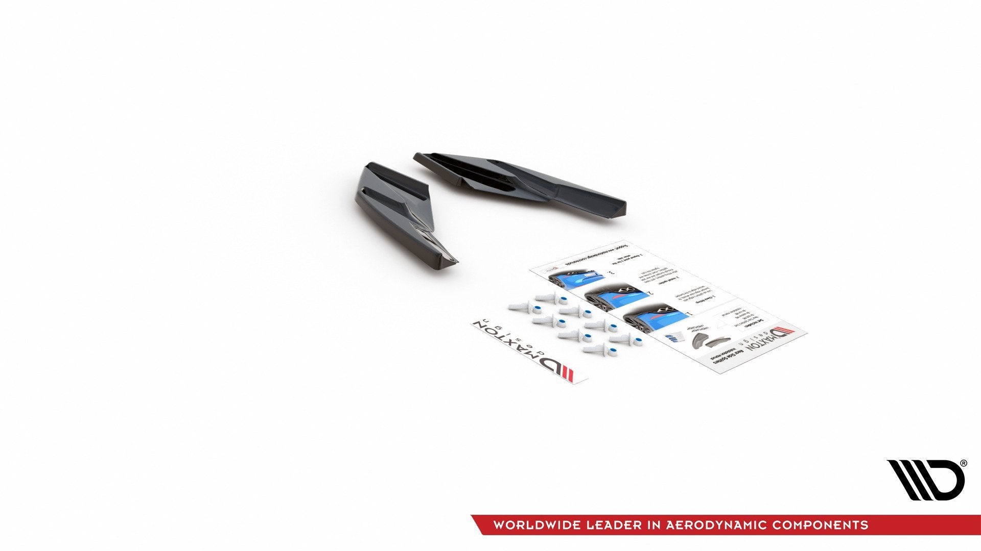 Maxton Design Splitters laterales traseros para Volkswagen Golf Hatchback Mk8 The product para only with rear valance VW-GO-8-RS1 - imagen 7