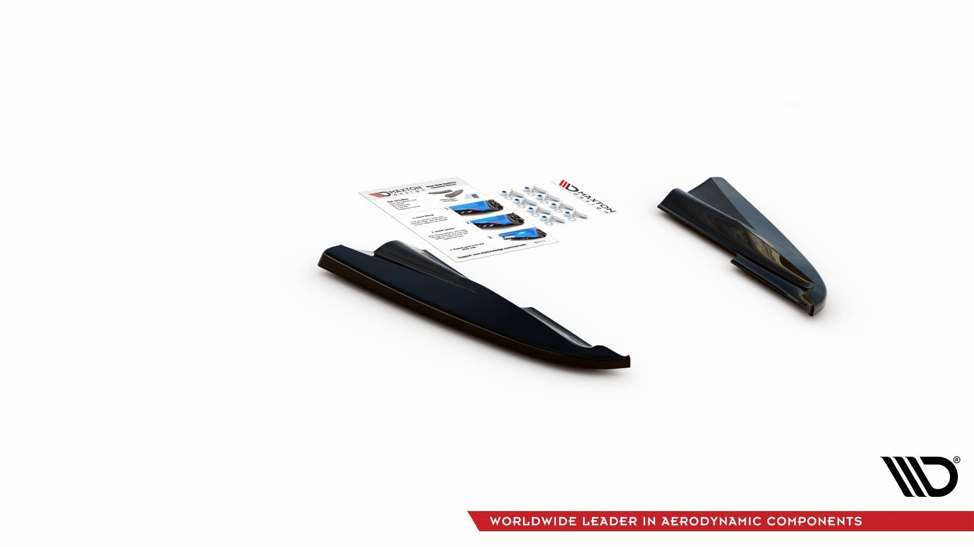 Maxton Design Splitters laterales traseros para Volvo S60 R-Design Mk2 Facelift - imagen 3