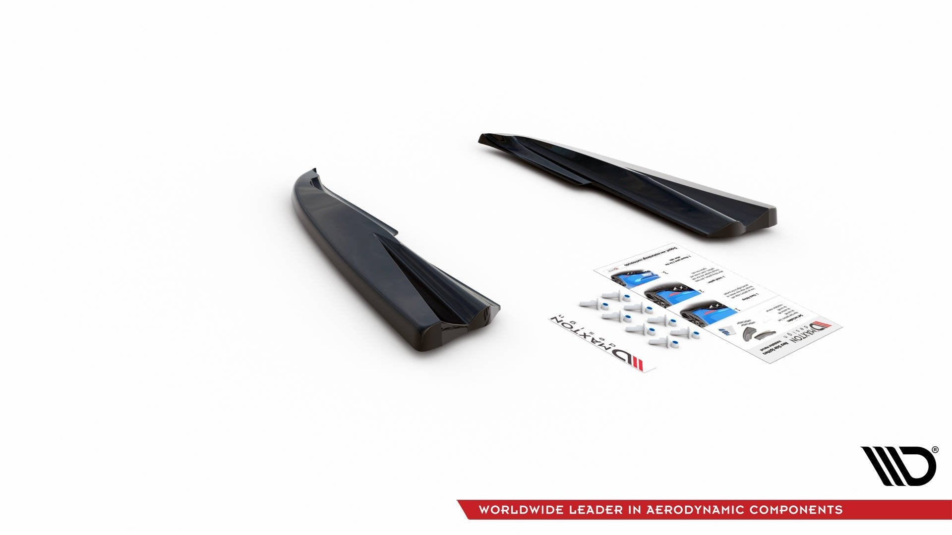 Maxton Design Splitters laterales traseros para Volvo S60 R-Design Mk2 Facelift - imagen 4