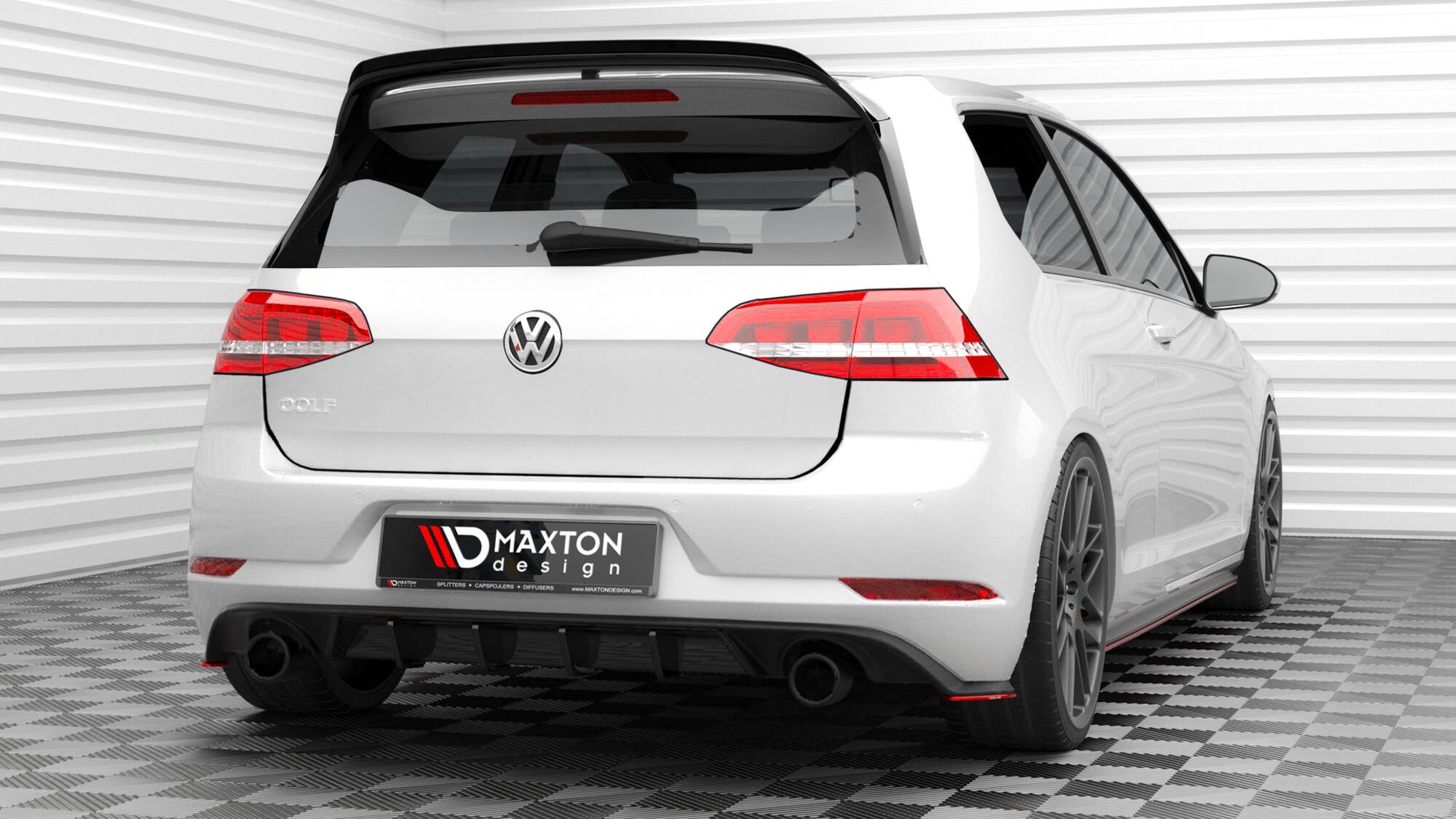 Maxton Design Splitters laterales traseros V.2 para Volkswagen Golf GTI Mk7 Facelift - imagen 1