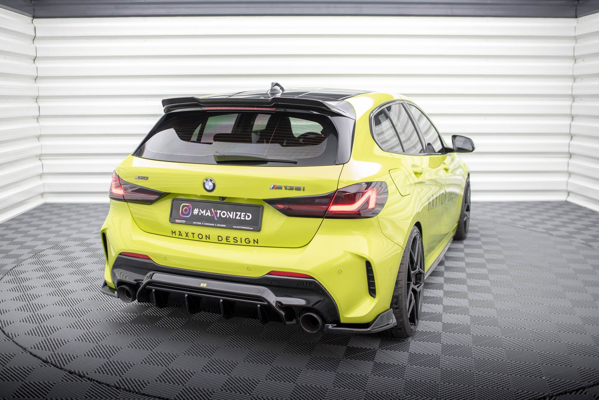 Maxton Design Splitters laterales traseros V.8 (For Rear Valance V.1) para BMW 1 M-Pack / M135i / 128ti F40 - imagen 2