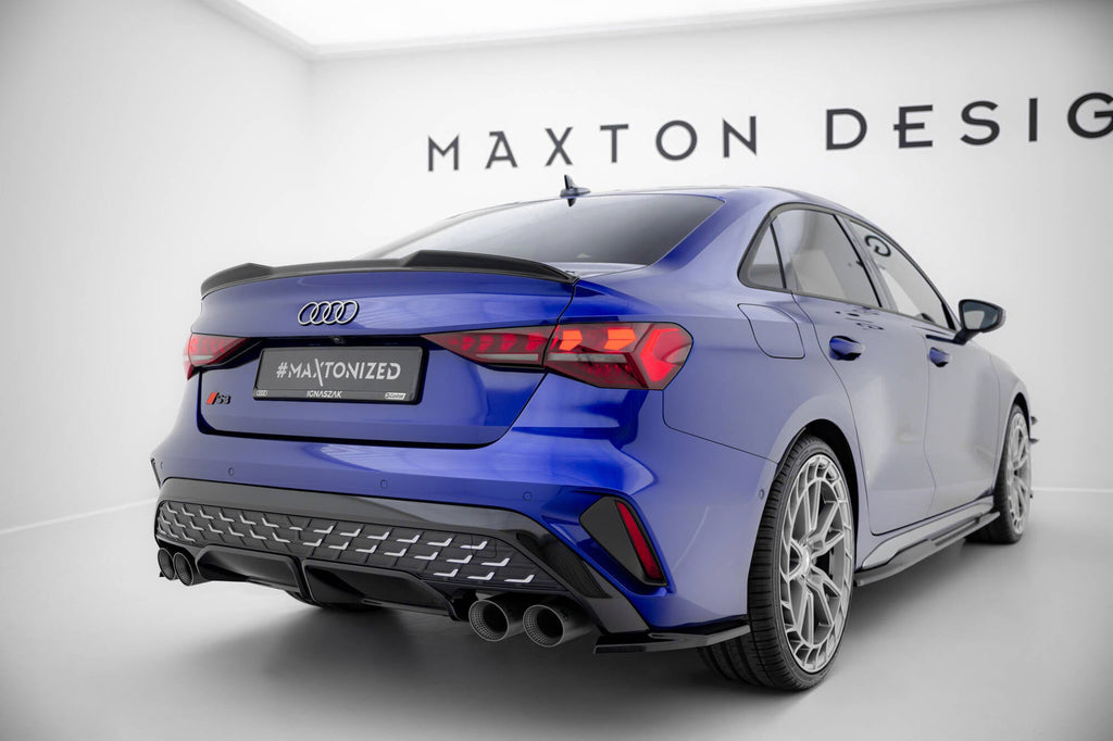Maxton Design Extensión de alerón 3D para Audi A3 S-Line Sedan / S3 Sedan 8Y Facelift - imagen 3