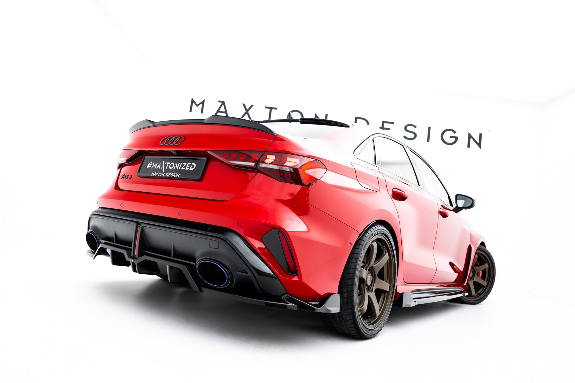 Maxton Design Extensión de alerón 3D para Audi RS3 Sedan 8Y Facelift - imagen 2