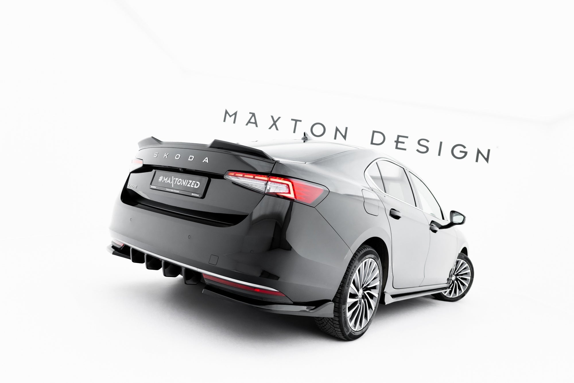 Maxton Design Extensión de alerón 3D para Skoda Superb Standard / Sportline Sedan Mk4 - imagen 2