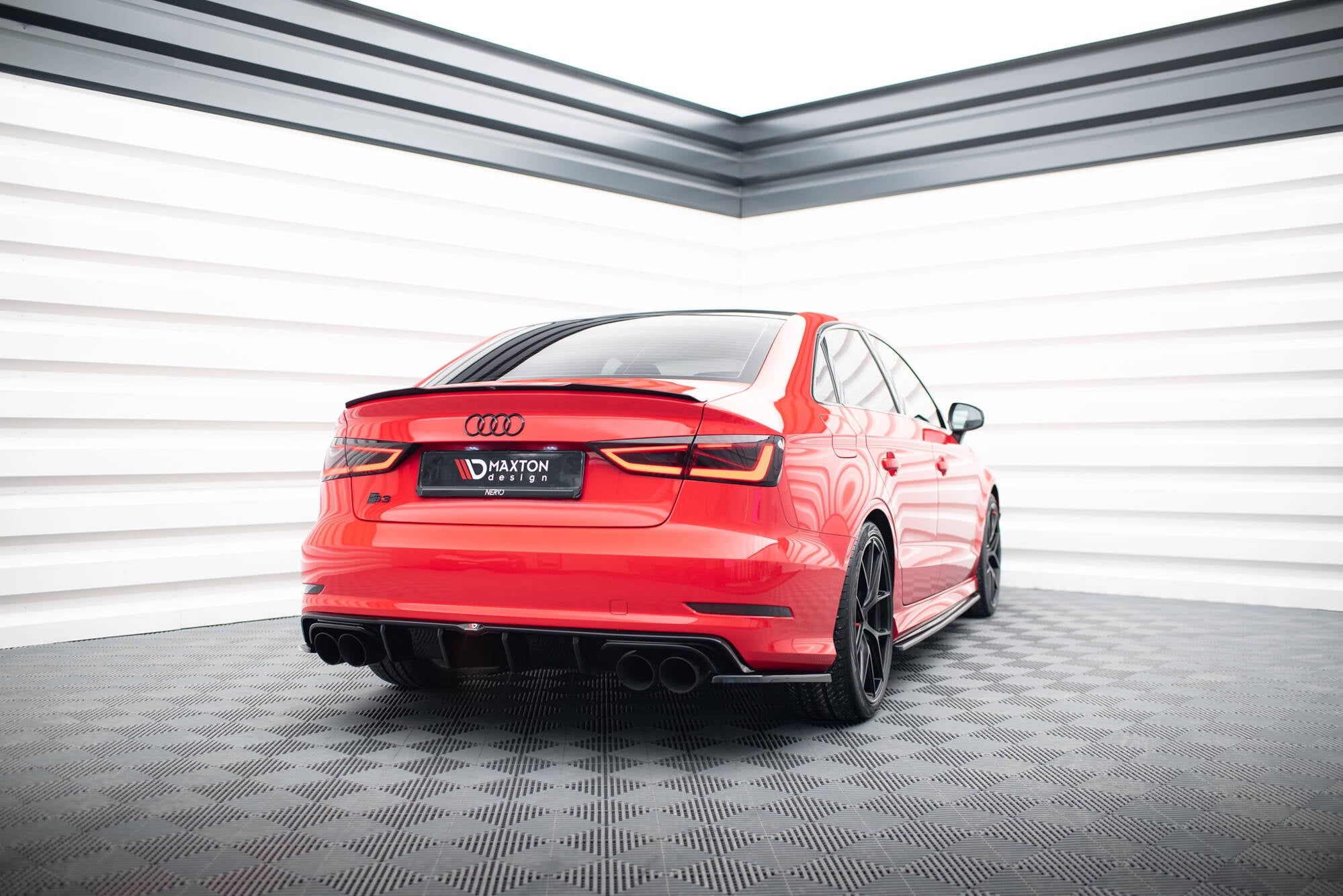 Maxton Design Extensión de alerón para Audi A3 / A3 S-Line / S3 / RS3 Sedan 8V - imagen 2