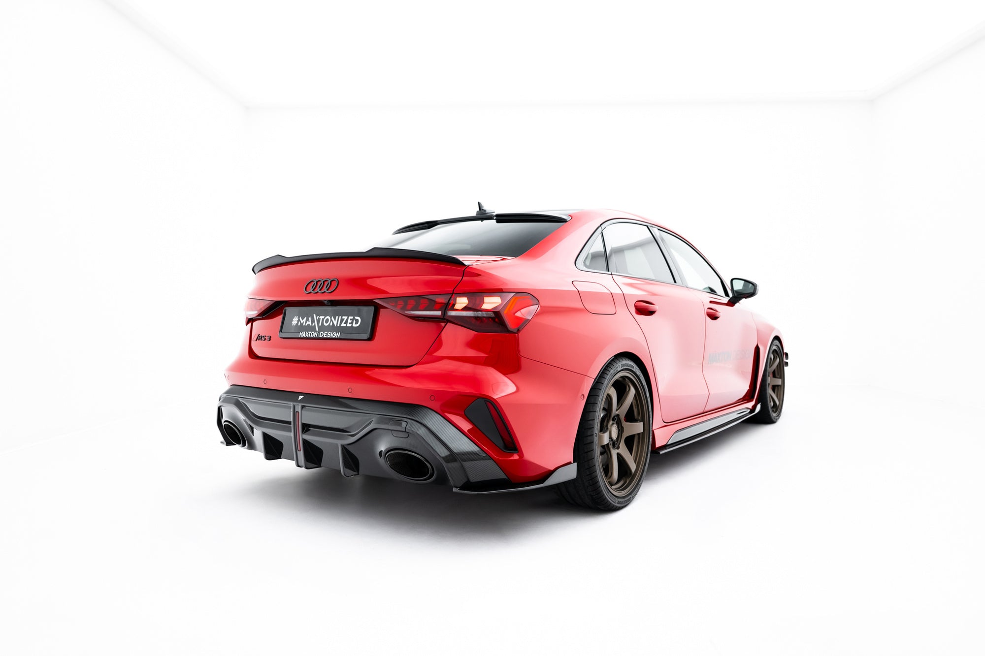 Maxton Design Extensión de alerón para Audi A3 S-Line Sedan / S3 Sedan 8Y Facelift - imagen 6