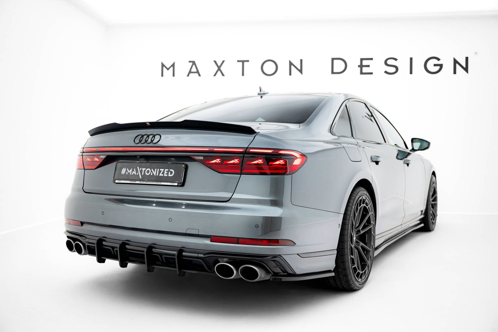 Maxton Design Extensión de alerón para Audi S8 / A8 S-Line D5 Facelift - imagen 3