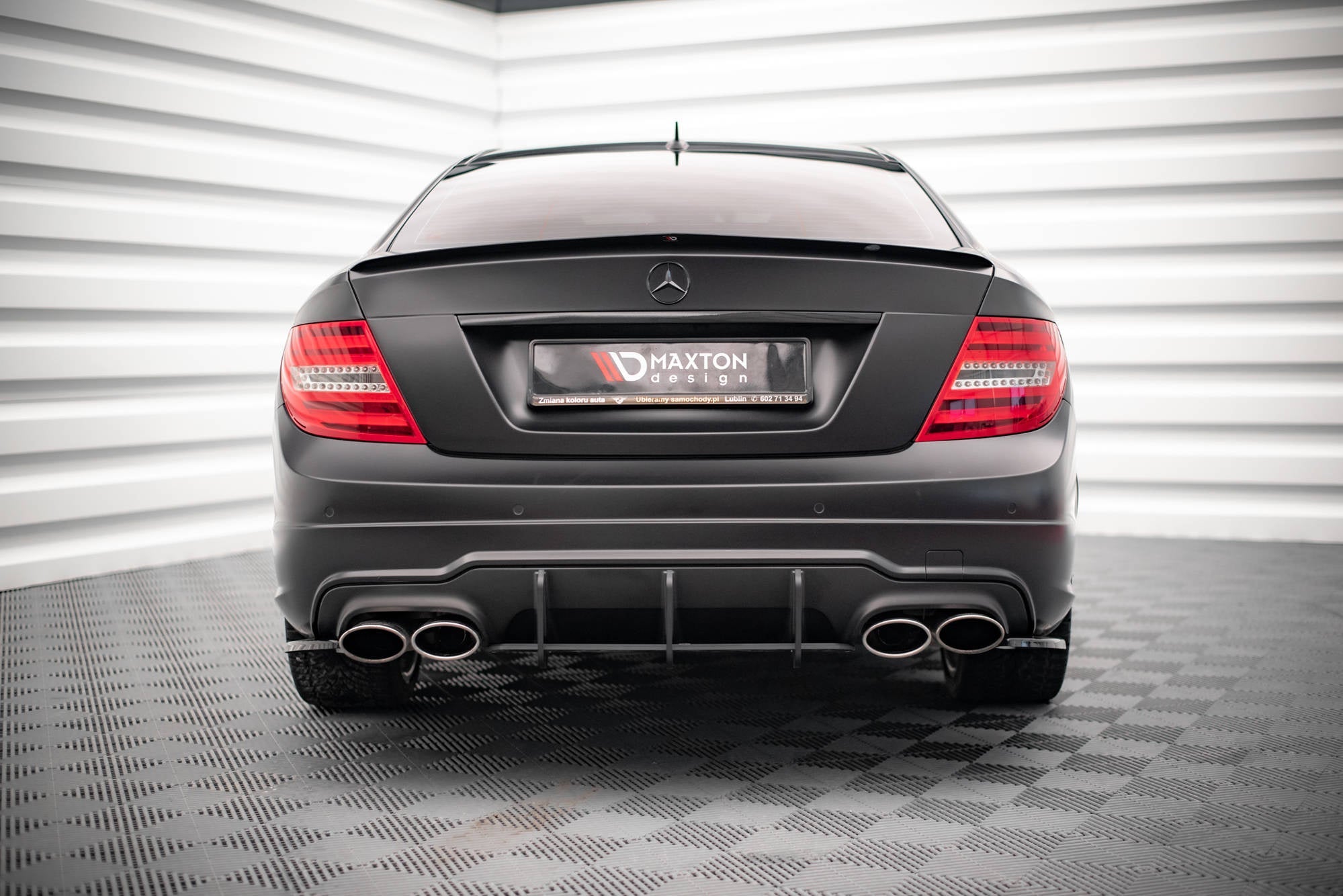 Maxton Design Extensión de alerón para Mercedes-Benz C Coupe Standard / AMG-Line C204 - imagen 2