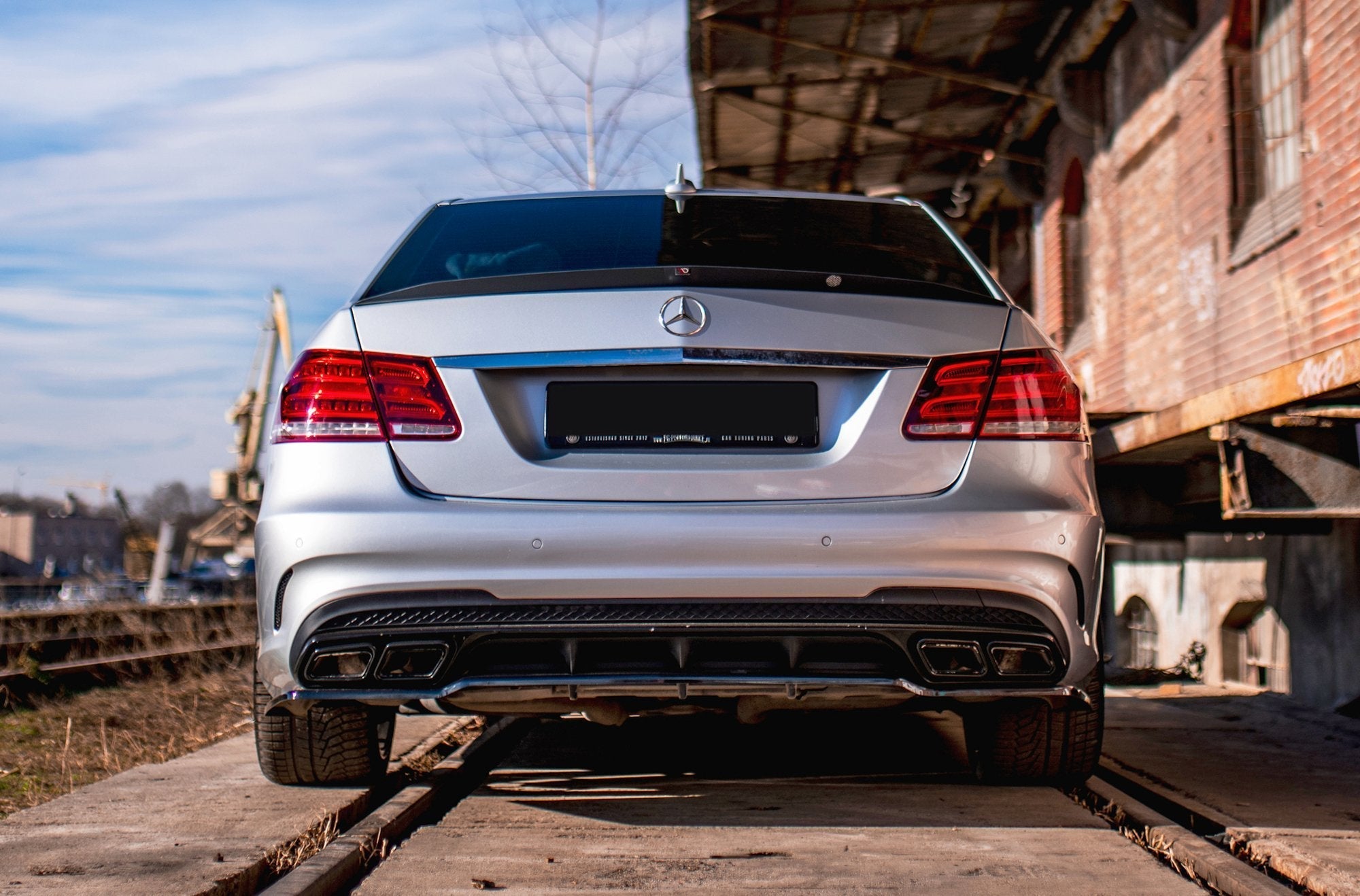 Maxton Design Extensión de alerón para Mercedes-Benz E63 AMG / AMG-Line / Standard Sedan W212 Facelift - imagen 6