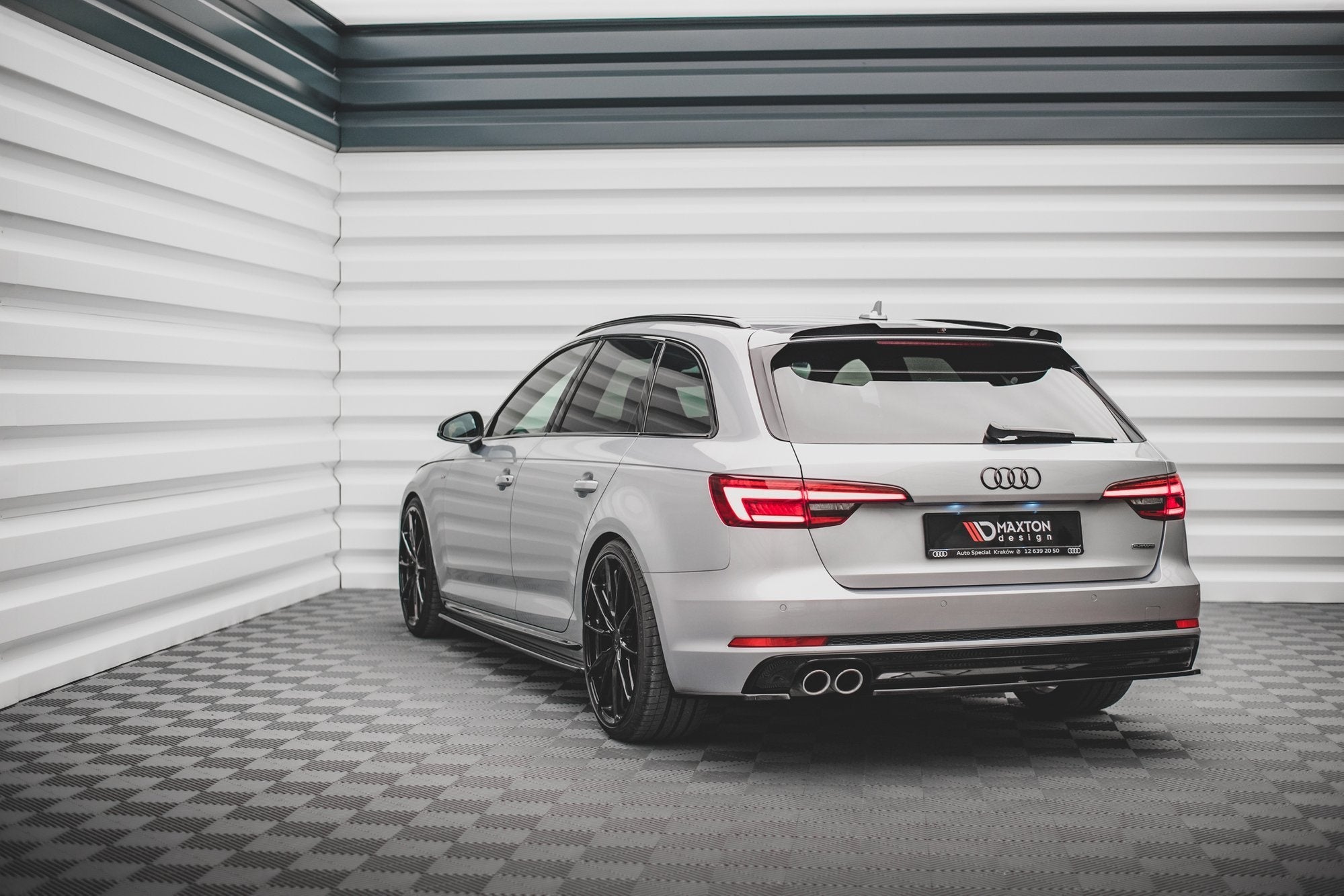 Maxton Design Extensión de alerón V.2 para Audi S4 / A4 S-Line Avant B9 / B9 Facelift - imagen 2