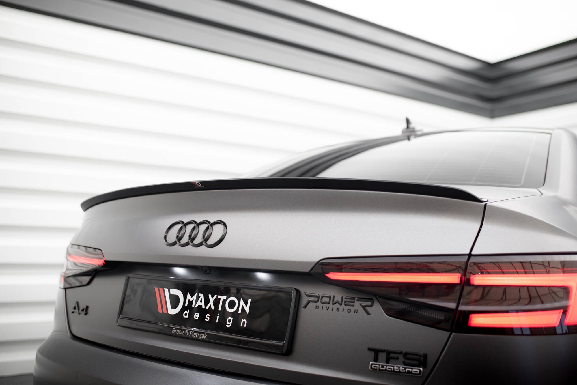 Maxton Design Extensión de alerón V.2 para Audi S4 / A4 Standard / S-Line / Competition Sedan B9 / B9 Facelift - imagen 1