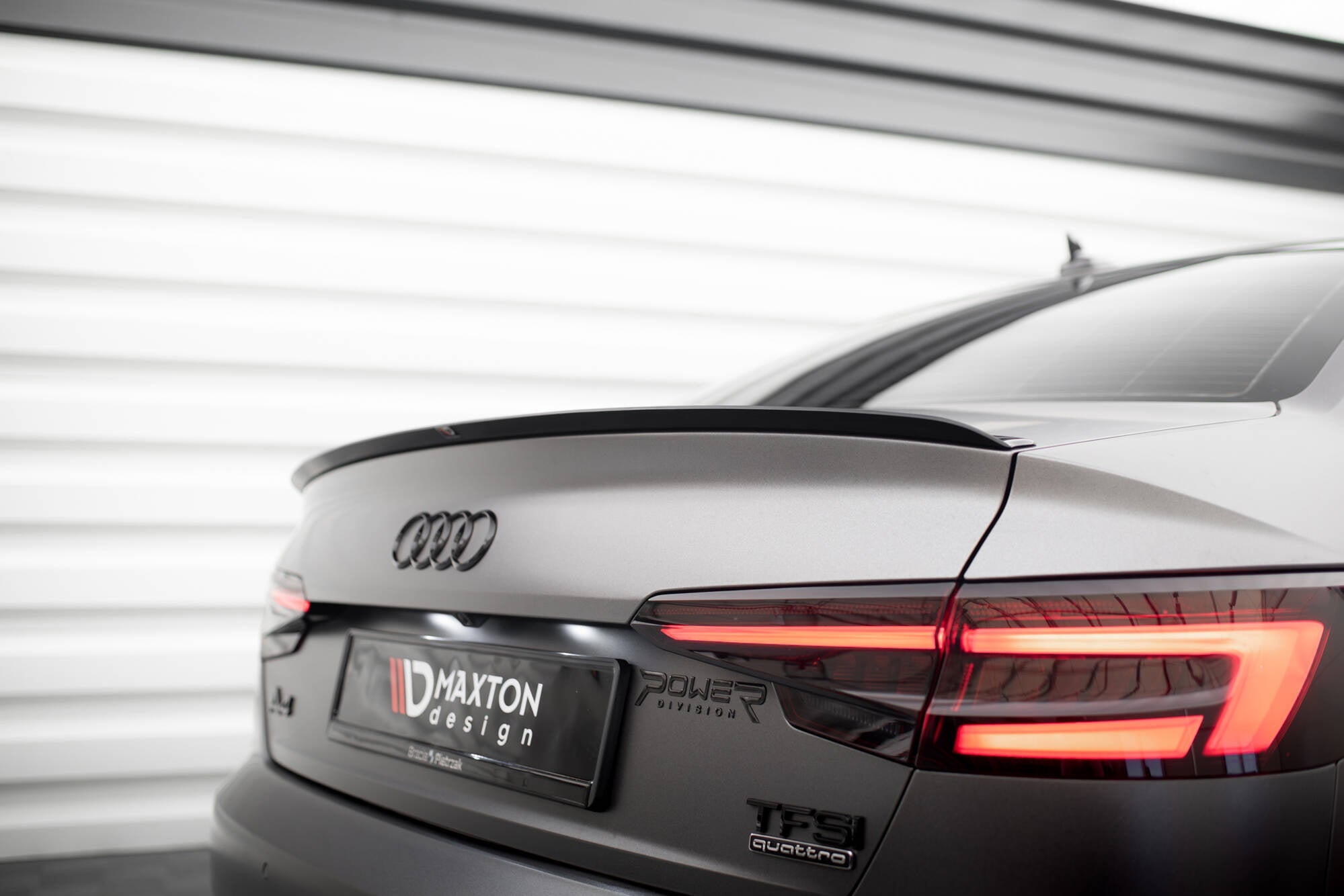 Maxton Design Extensión de alerón V.2 para Audi S4 / A4 Standard / S-Line / Competition Sedan B9 / B9 Facelift - imagen 4