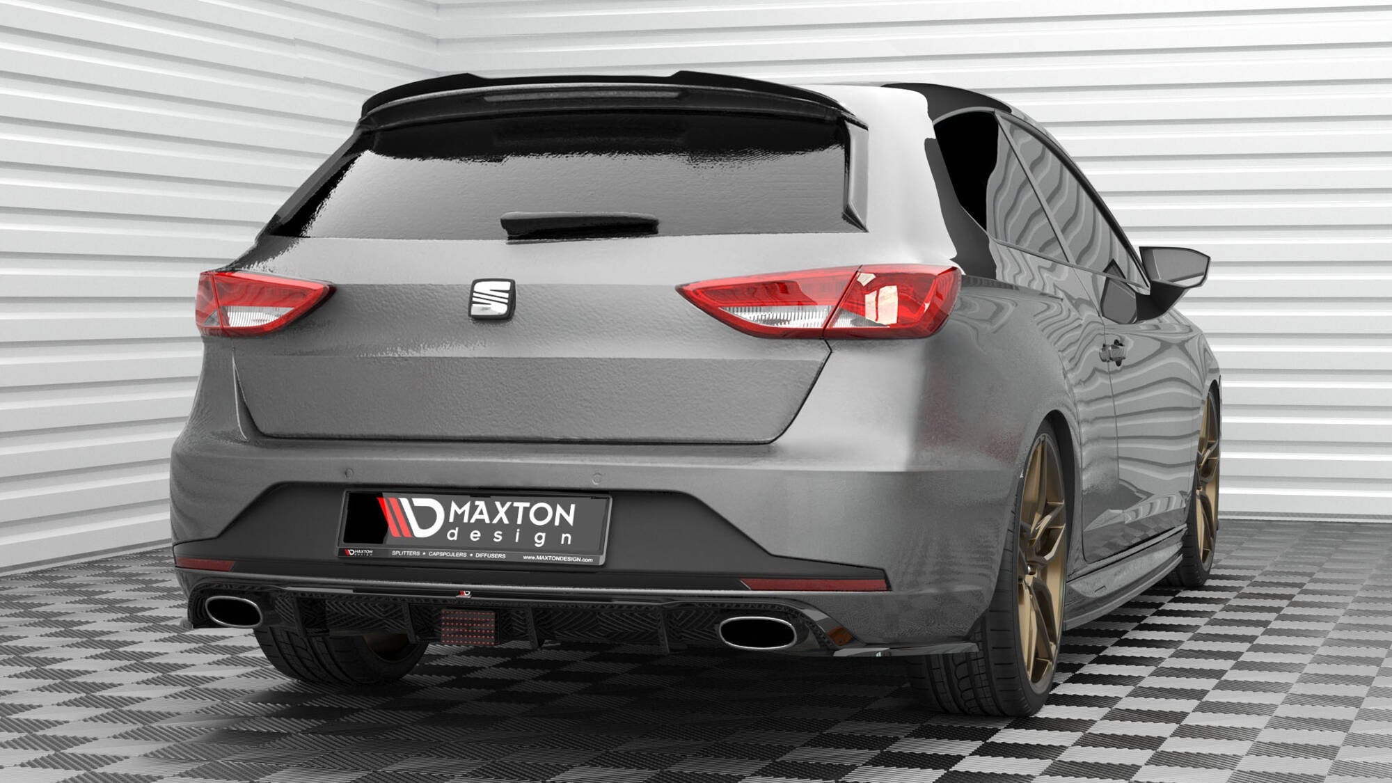 Maxton Design Extensión de alerón V.2 para Seat Leon Cupra Sportstourer Mk3 Facelift - imagen 1