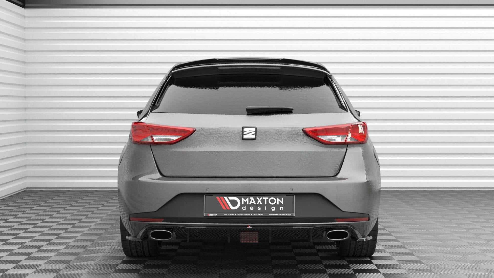 Maxton Design Extensión de alerón V.2 para Seat Leon Cupra Sportstourer Mk3 Facelift - imagen 2