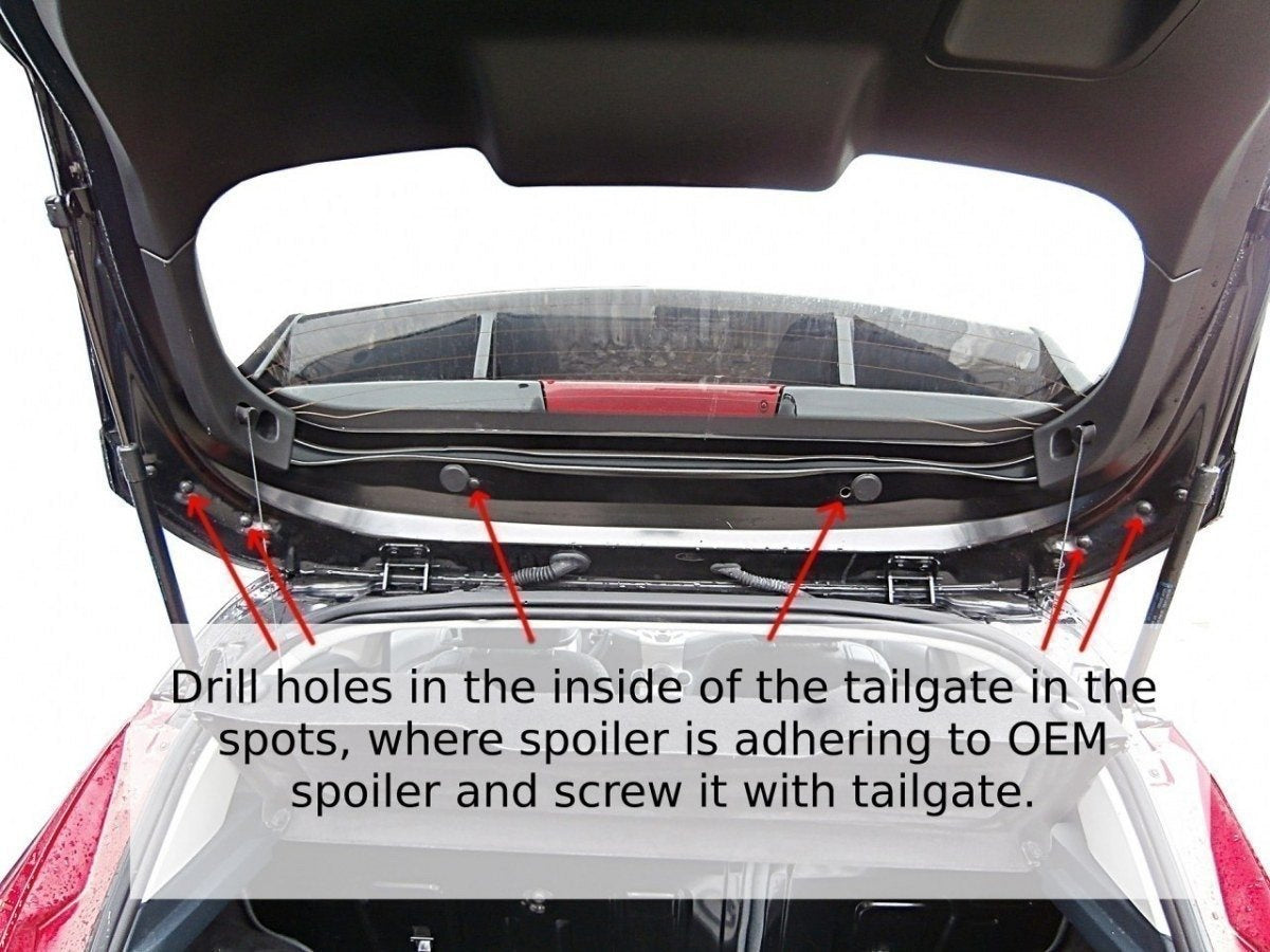 Maxton Design Roof Spoiler (Rs LOOK) para Ford Fiesta Mk7 / Mk7 Facelift - imagen 4