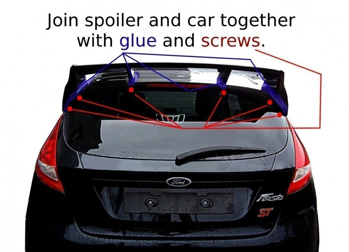 Maxton Design Roof Spoiler (Rs LOOK) para Ford Fiesta Mk7 / Mk7 Facelift - imagen 8