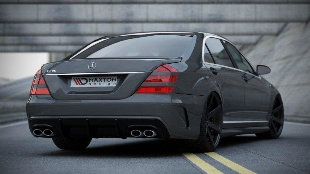 Maxton Design para Mercedes S W221 (look W205) Rear Bumper + Rear Valance - imagen 1