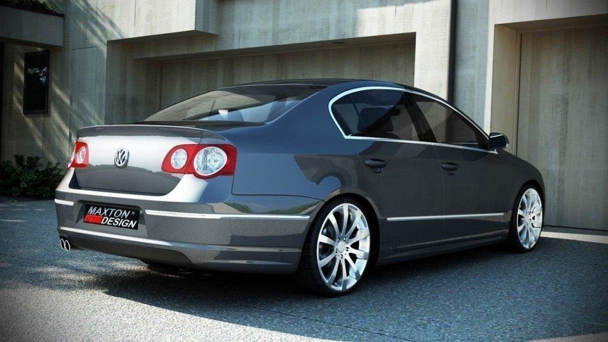 Maxton Design Paragolpes trasero Spoiler para Volkswagen Passat B6 (R-LINE LOOK) Saloon - imagen 1