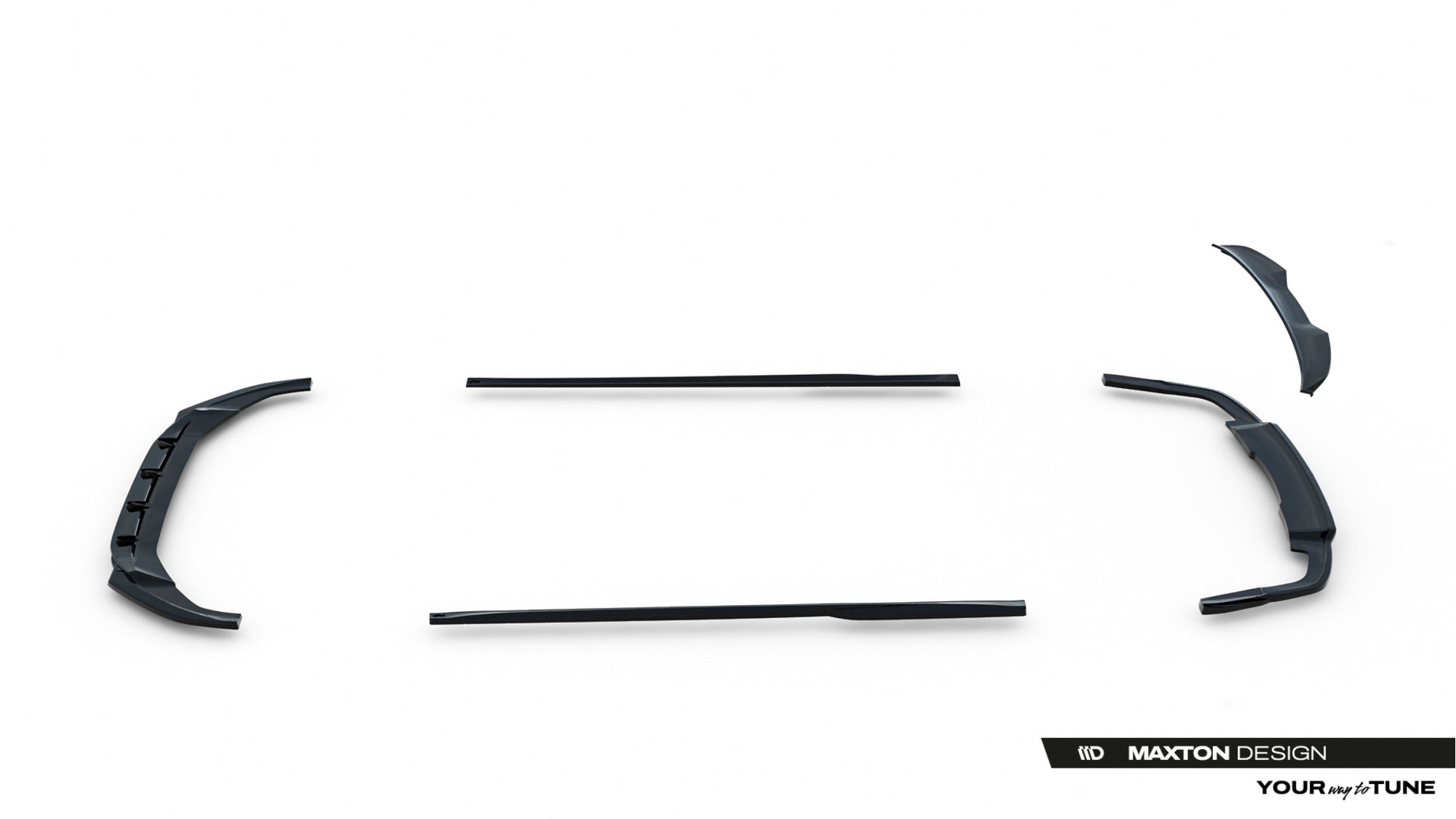 Maxton Design Set Of Splitters para Audi A5 S-Line Coupe F5 Facelift - imagen 15