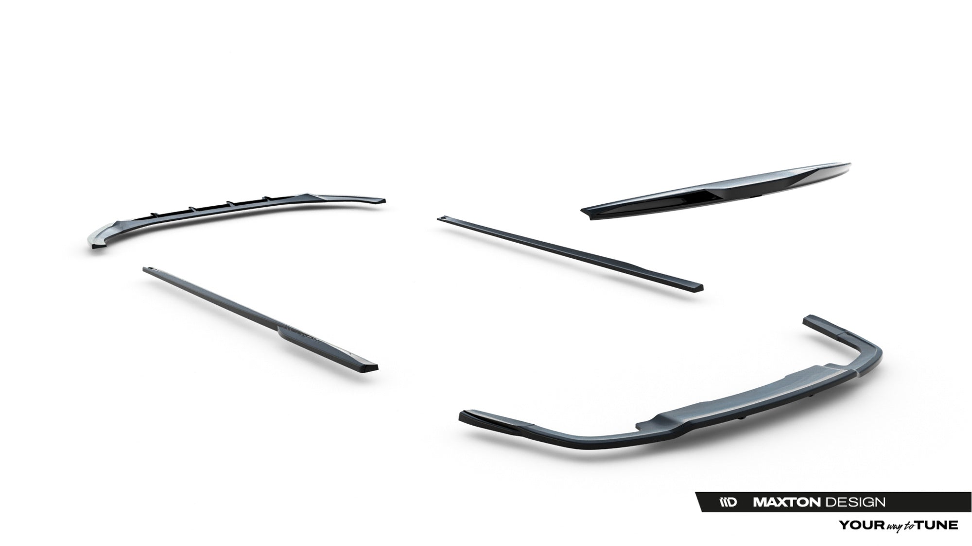 Maxton Design Set Of Splitters para Audi A5 S-Line Coupe F5 Facelift - imagen 14