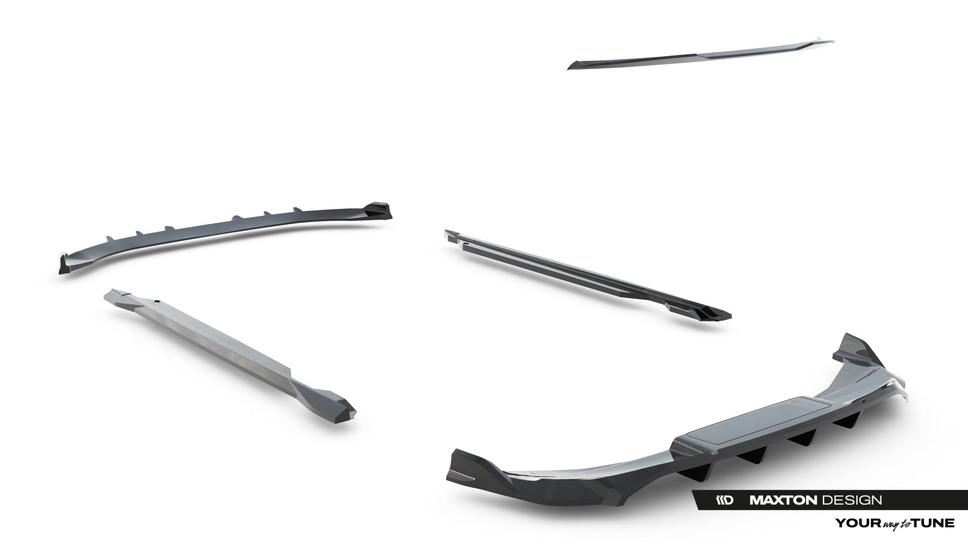 Maxton Design Set Of Splitters para Audi Q6 e-tron S-Line / SQ6 e-tron SUV Mk1 - imagen 18