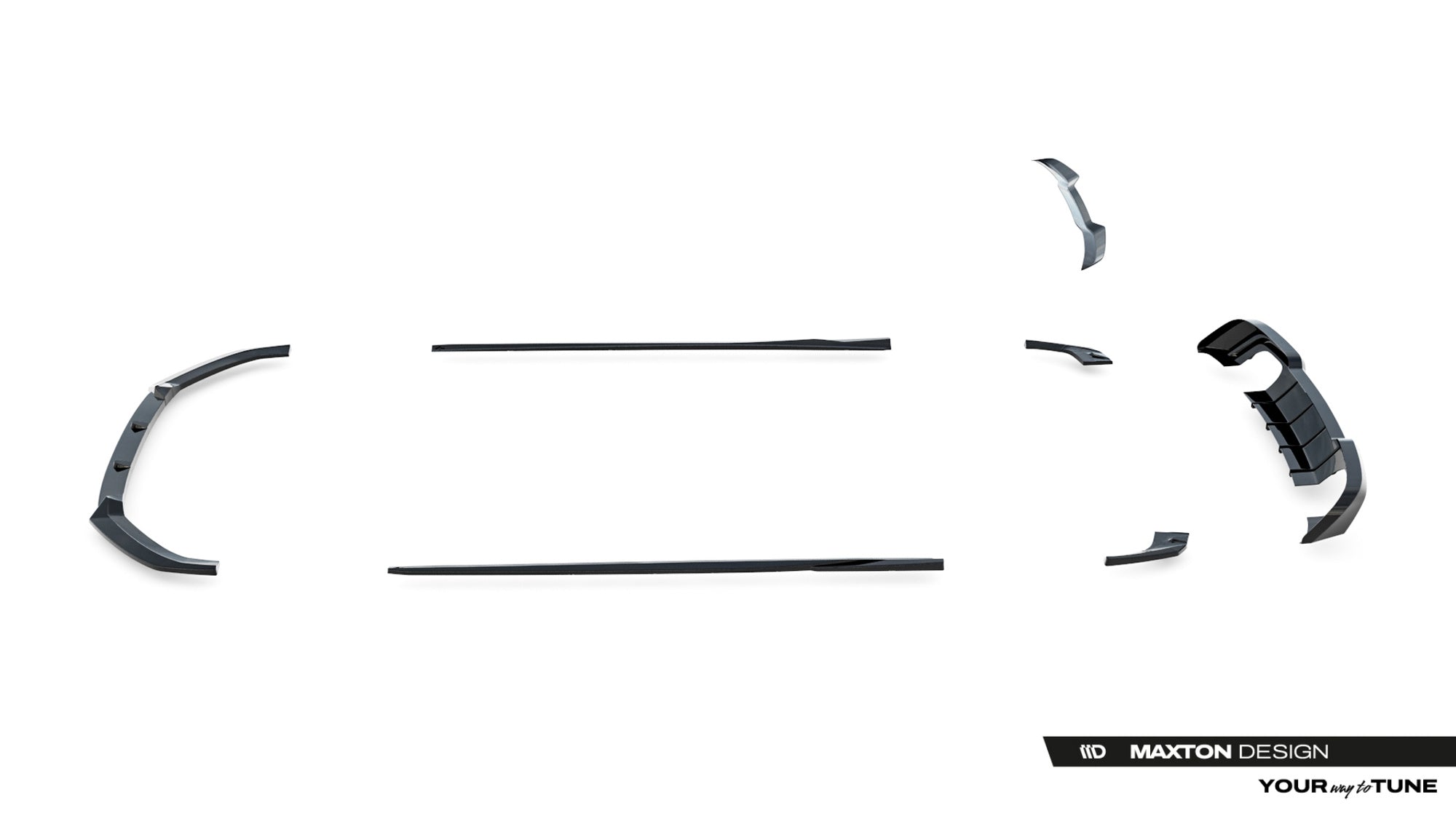 Maxton Design Set Of Splitters para Audi S3 Sportback 8V Facelift - imagen 16