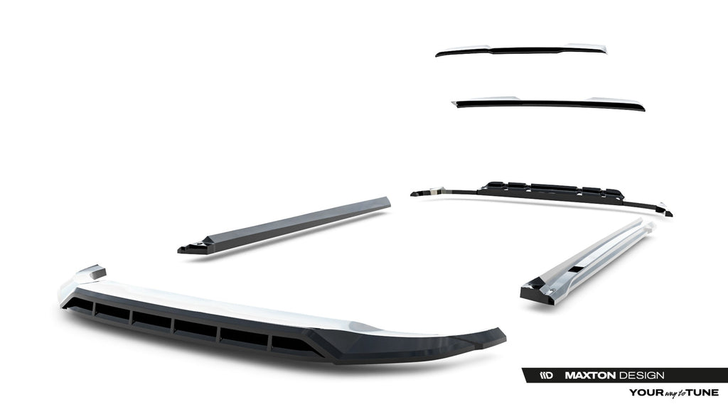 Maxton Design Set Of Splitters para Audi SQ8 / Q8 S-Line Mk1 Facelift - imagen 21