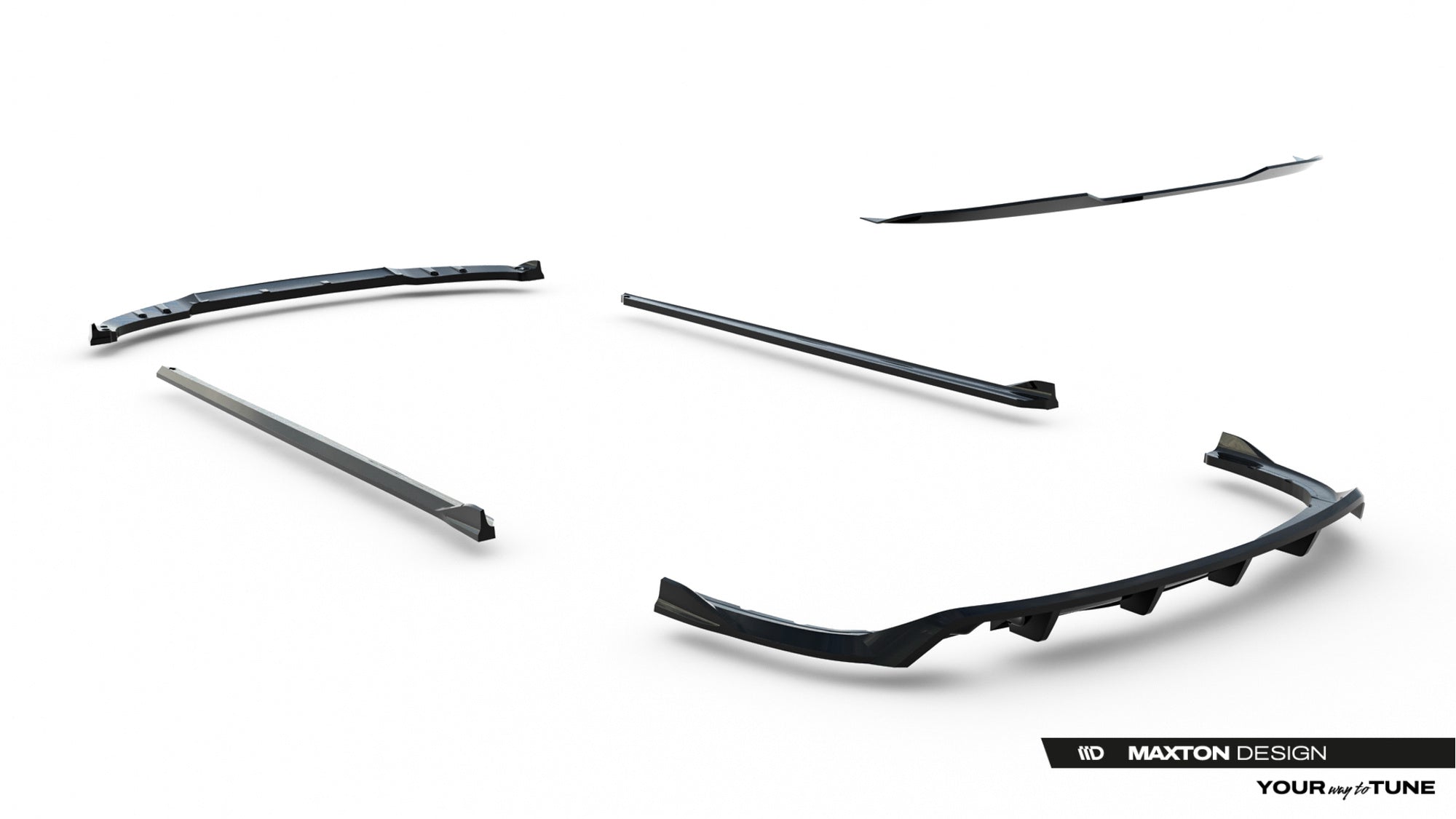 Maxton Design Set Of Splitters para BMW 3 Sportline Sedan F30 - imagen 21